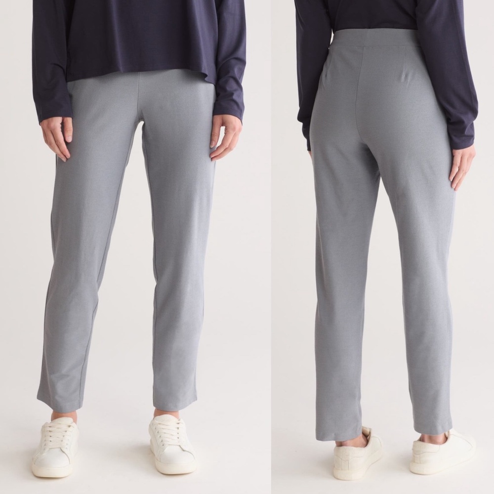 NWT Eileen Fisher Washable Stretch Crepe Slim Pant  Slim Fit, Ankle Length